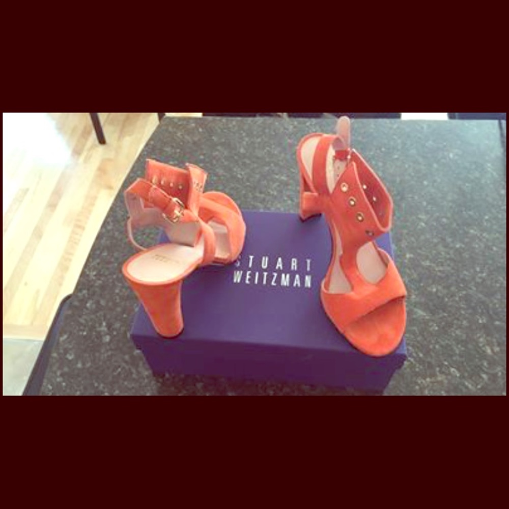 Stuart Weitzman suede heals brand new
